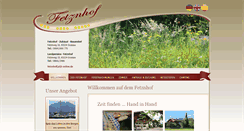 Desktop Screenshot of fetznhof.com